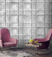 WM-045R - Delancey Wallpaper - Grey - Woodchip & Magnolia
