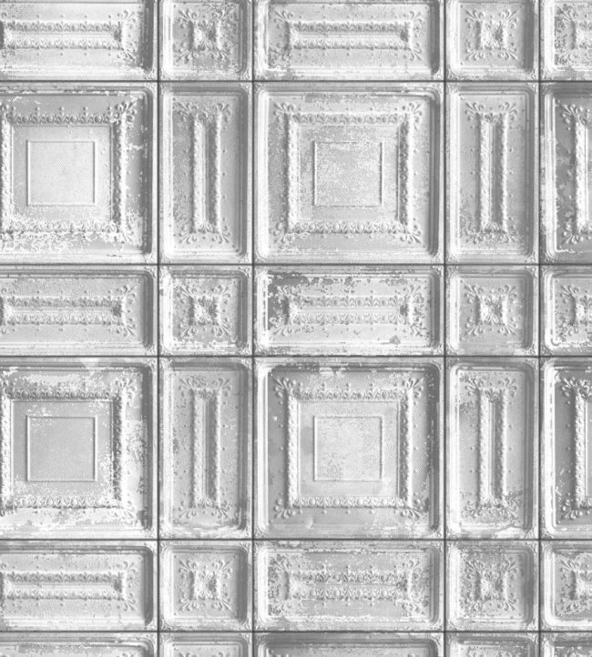 WM-045R - Delancey Wallpaper - Grey - Woodchip & Magnolia
