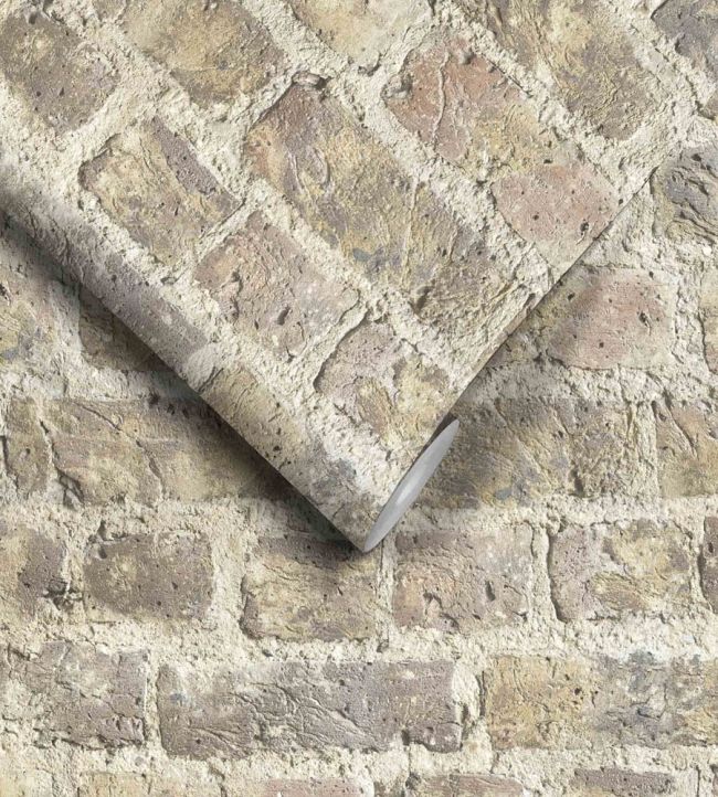 WM-061R - Cheetham Hill Wallpaper - Brick - Woodchip & Magnolia
