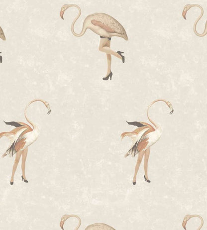 WM-066R - Legs Eleven Flamingo Wallpaper - Pink - Woodchip & Magnolia
