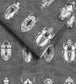 WM-091R - Beetle Jewels Wallpaper - Silver Grey - Woodchip & Magnolia
