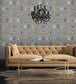 WM-092-02R - Beetle Jewels Wallpaper - Multi Charcoal - Woodchip & Magnolia
