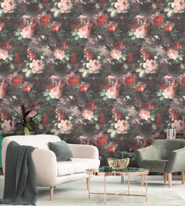 WM-102-4P - Ava Marika Wallpaper -  Mural - Blush Rouge - Woodchip & Magnolia
