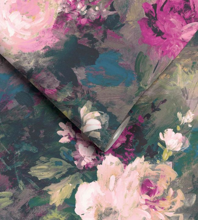 WM-104-4P - Ava Marika Wallpaper -  Mural - Electric - Woodchip & Magnolia
