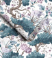 WM-122R - Crane Bird Wallpaper - Japanese Blue - Woodchip & Magnolia
