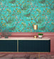 WM-126-04R - Rivington Wallpaper - Teal - Woodchip & Magnolia
