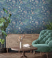 WM-126-09R - Rivington Wallpaper - Blue Blush - Woodchip & Magnolia
