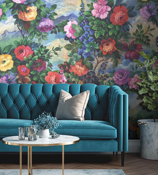 WM-138-01R - Fantasy Garden Wallpaper - Multi - Woodchip & Magnolia
