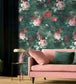 WM-162-2P - Ava Marika Wallpaper -  Mural - Emerald - Woodchip & Magnolia
