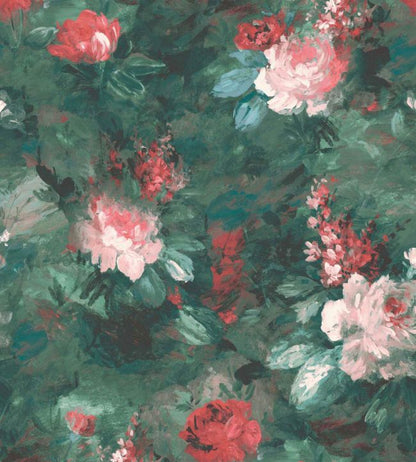 WM-162-2P - Ava Marika Wallpaper -  Mural - Emerald - Woodchip & Magnolia
