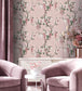 WM-218R - Wisteria Wallpaper - Pink Bloom - Woodchip & Magnolia
