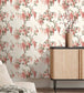 WM-219R - Wisteria Wallpaper - Coral - Woodchip & Magnolia
