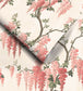 WM-219R - Wisteria Wallpaper - Coral - Woodchip & Magnolia

