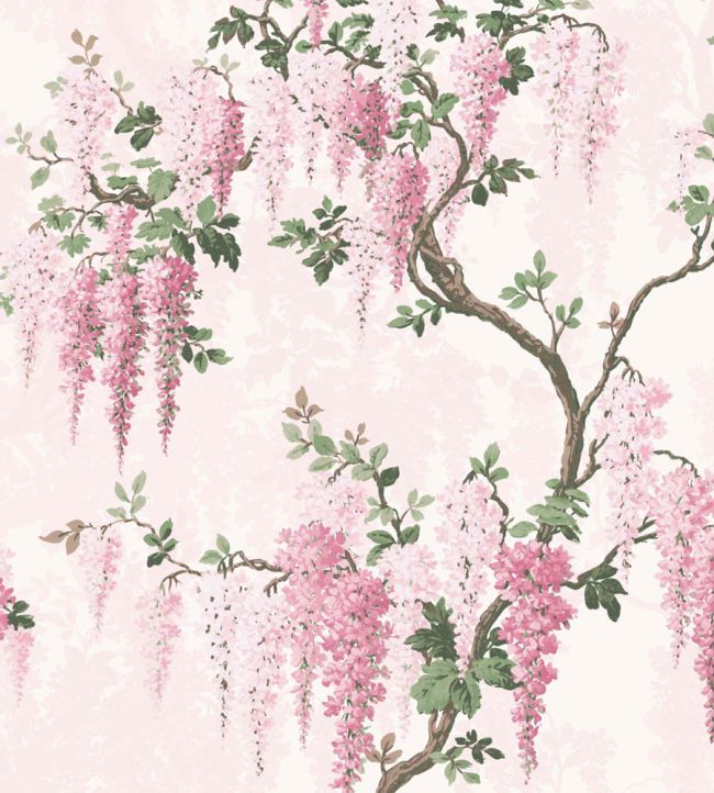 WM-220R - Wisteria Wallpaper - Pretty Pink - Woodchip & Magnolia

