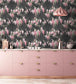 WM-224R - Wisteria Wallpaper - Noir Black - Woodchip & Magnolia

