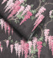 WM-224R - Wisteria Wallpaper - Noir Black - Woodchip & Magnolia
