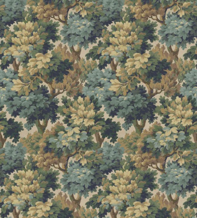 WM-314-01R - Broadhead Forest Wallpaper - Lichen Green - Woodchip & Magnolia
