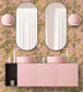 WM-316-01R - Tropic Wallpaper - Sunset Pink - Woodchip & Magnolia

