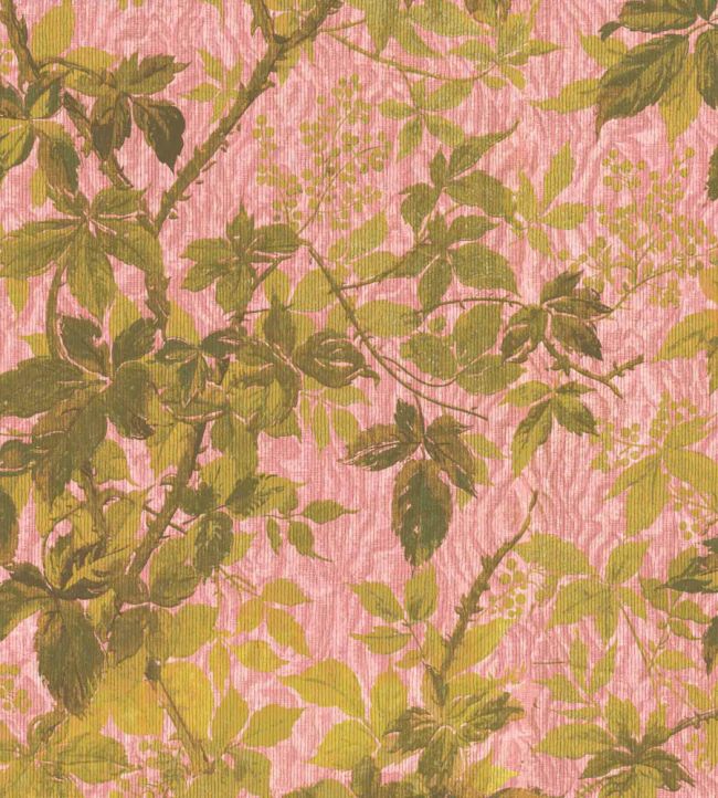 WM-316-01R - Tropic Wallpaper - Sunset Pink - Woodchip & Magnolia
