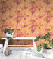 WM-316-02R - Tropic Wallpaper - Sunset Orange - Woodchip & Magnolia
