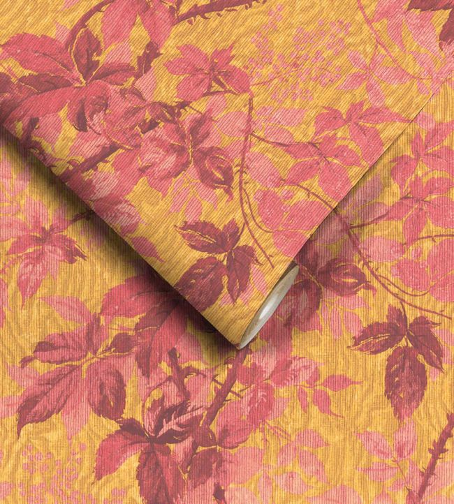 WM-316-02R - Tropic Wallpaper - Sunset Orange - Woodchip & Magnolia
