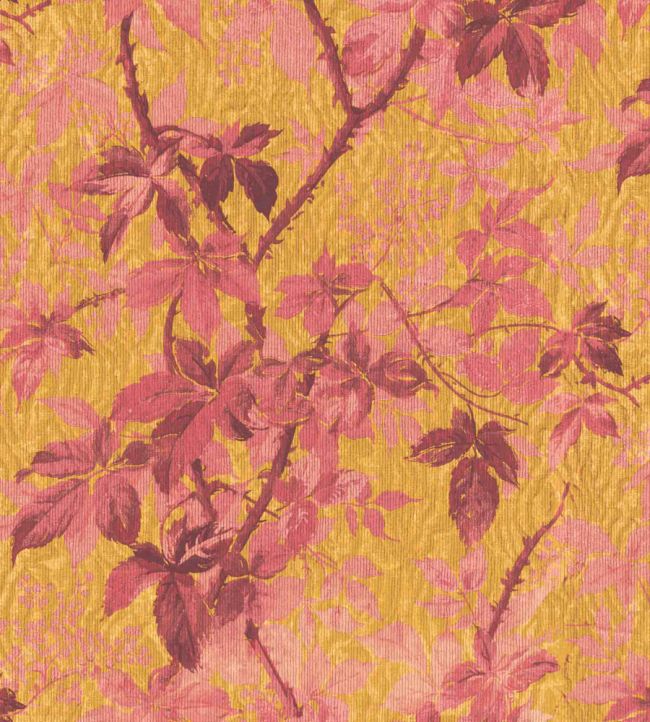 WM-316-02R - Tropic Wallpaper - Sunset Orange - Woodchip & Magnolia
