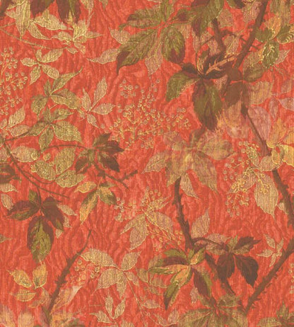 WM-316-04R - Tropic Wallpaper - Coral Red - Woodchip & Magnolia
