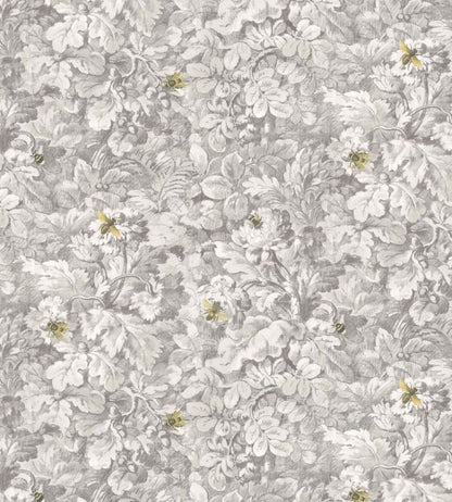 WM-318-01R - Busy Bee Wallpaper - Grey - Woodchip & Magnolia
