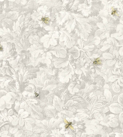 WM-318-02R - Busy Bee Wallpaper - Natural - Woodchip & Magnolia
