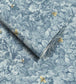 WM-318-07R - Busy Bee Wallpaper - Reservoir Blue - Woodchip & Magnolia

