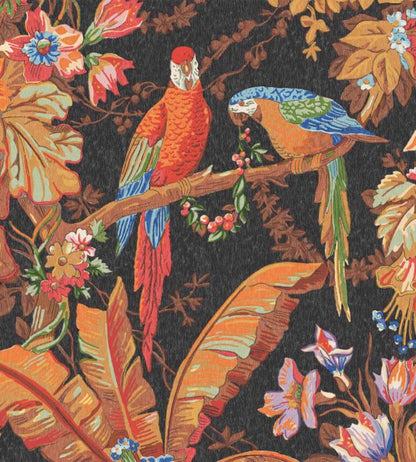 WM-322-01R - Parrot Talk Wallpaper - Terracotta Sunset - Woodchip & Magnolia
