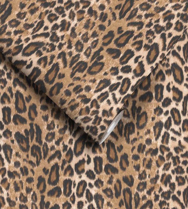 WM-341-01R - Rapture Wallpaper -  Leopard - Woodchip & Magnolia
