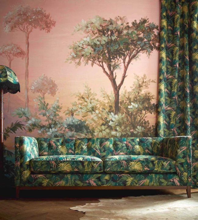 WM-347-01RM - Oasis Wallpaper -  Mural - Pink - Woodchip & Magnolia
