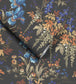 WM-364-01R - Hestia Wallpaper - Coal Black - Woodchip & Magnolia
