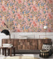WM-364-03R - Hestia Wallpaper - Salmon Pink - Woodchip & Magnolia
