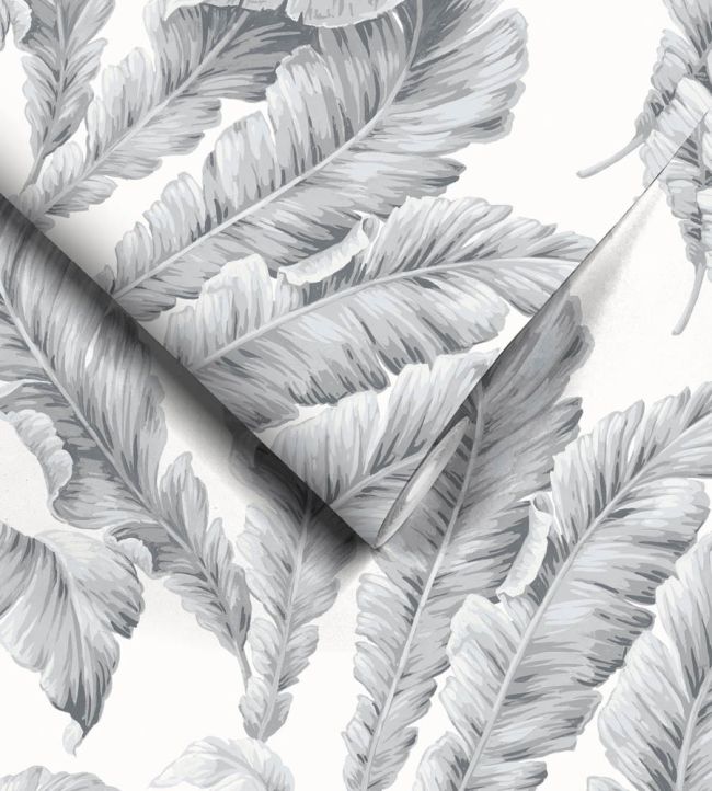 WM-365-01R - Lets Go Bananas Wallpaper - Dove Grey - Woodchip & Magnolia
