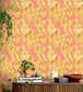WM-365-07R - Lets Go Bananas Wallpaper - Coral - Woodchip & Magnolia
