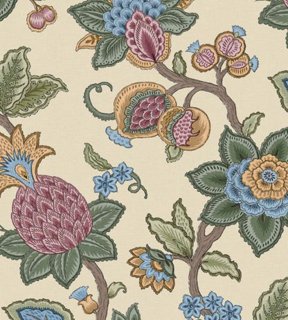 WM-367-05R - Doris Jacobean Wallpaper - Apple - Woodchip & Magnolia
