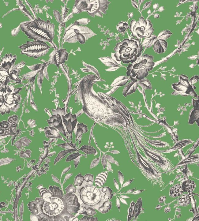 WM-368-04-3P - Plumage Wallpaper -  Mural - Jade - Woodchip & Magnolia
