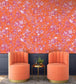 WM-368-06-3P - Plumage Wallpaper -  Mural - Orange Fuchsia - Woodchip & Magnolia
