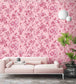 WM-368-07-3P - Plumage Wallpaper -  Mural - Peony Pink - Woodchip & Magnolia
