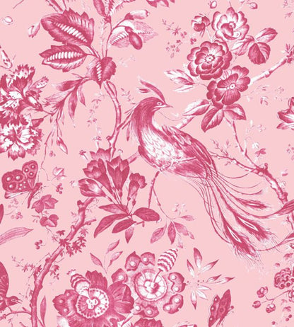 WM-368-07-3P - Plumage Wallpaper -  Mural - Peony Pink - Woodchip & Magnolia
