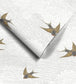 WM-377-01R - Sweeping Swallows Wallpaper - Neutral - Woodchip & Magnolia
