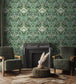 WM-380-03R - Mirk Wallpaper - Moss Green - Woodchip & Magnolia
