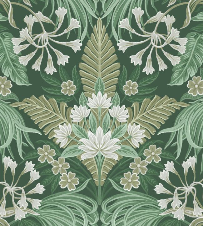 WM-380-03R - Mirk Wallpaper - Moss Green - Woodchip & Magnolia
