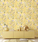 WM-383-06R - Maytime Wallpaper - Sunny Yellow - Woodchip & Magnolia
