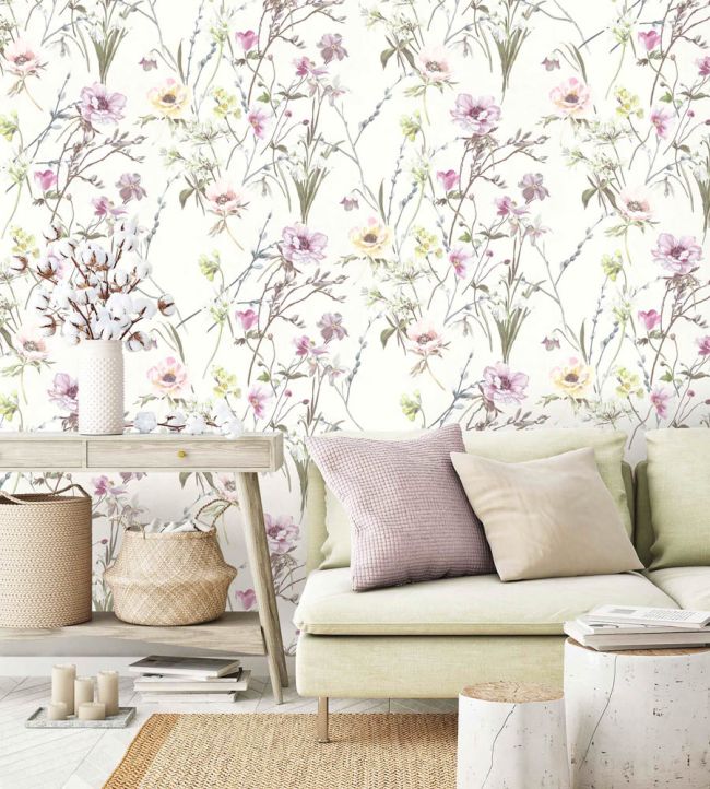 WM-383-07R - Maytime Wallpaper - Cream - Woodchip & Magnolia
