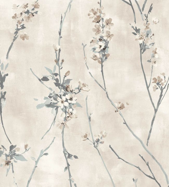 WM-386-02R - Blossom Wallpaper - Cream - Woodchip & Magnolia
