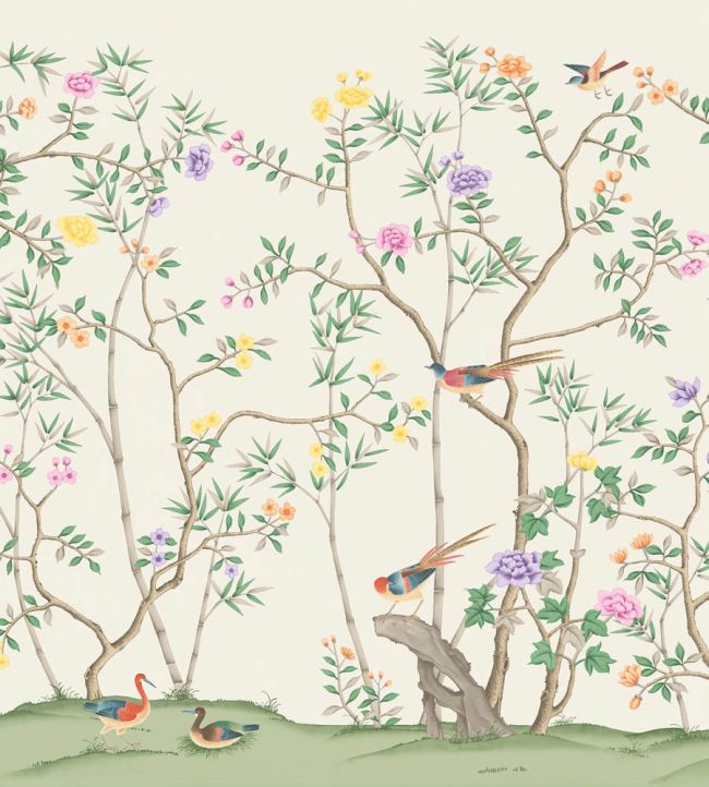 WM-398-04RM - The Garden of Dreams Wallpaper -  Mural - Exotic - Woodchip & Magnolia
