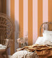WM-413-04R - Awning Stripe Wallpaper - Pink Cloud Gorse - Woodchip & Magnolia
